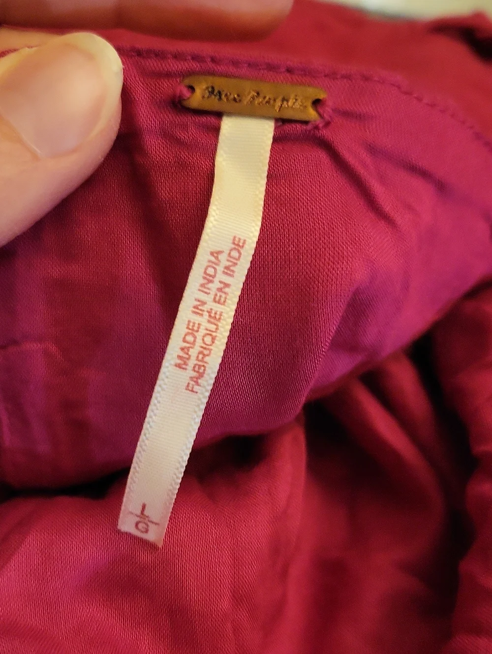 Free People | Fushcia Pink Cotton Open Back Purse Belt Mini Dress Size Large